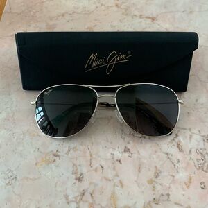Maui Jim Cliff House Sunglasses, Silver w/ Neutral Grey Lens